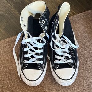 Converse Black and White High-Top Sneakers